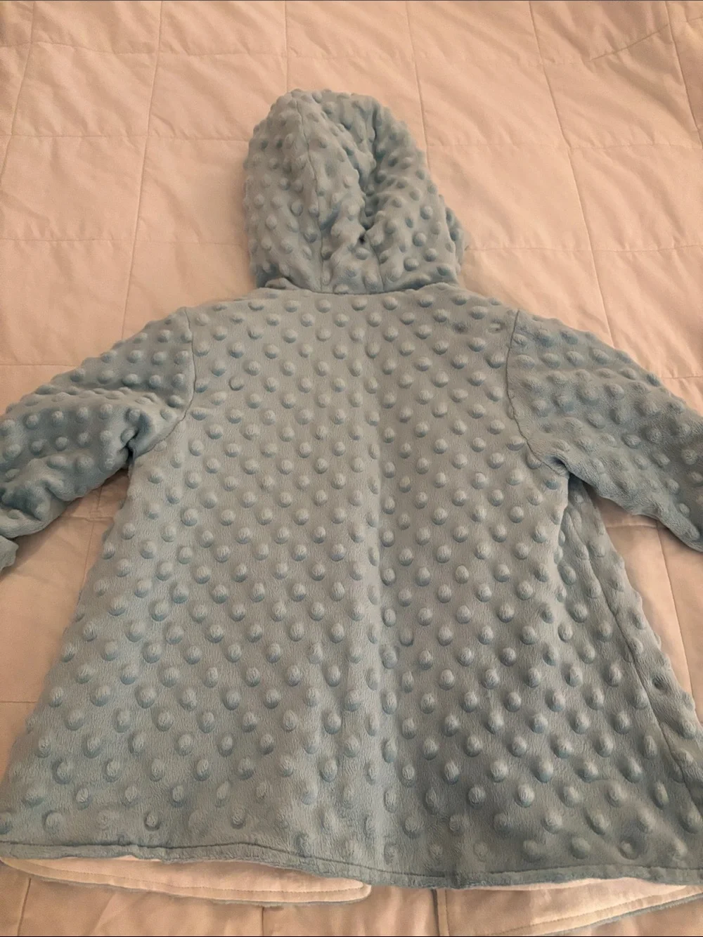 SGC Original Baby Hooded Coat in Light Blue with Minky DOT Sz 3T/4T NWOT
